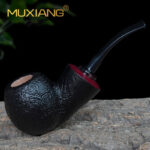 MUXIANG Handmade  Briar Apple Smoking Pipe - Image 14