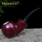 MUXIANG Handmade  Briar Apple Smoking Pipe - Image 13