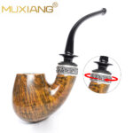 Handmade Briar Pipe with Fidget Ring